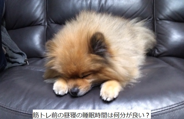 筋トレ前の昼寝の睡眠時間は何分が良い?